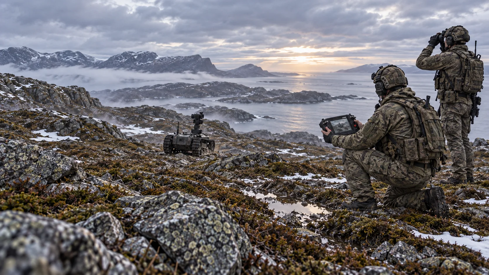 Illustrative defense operation using a GC-R8